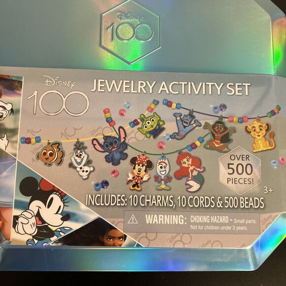Disney 100 Jewelry Activity Set NEW over 500 pieces - Picture 2 of 5